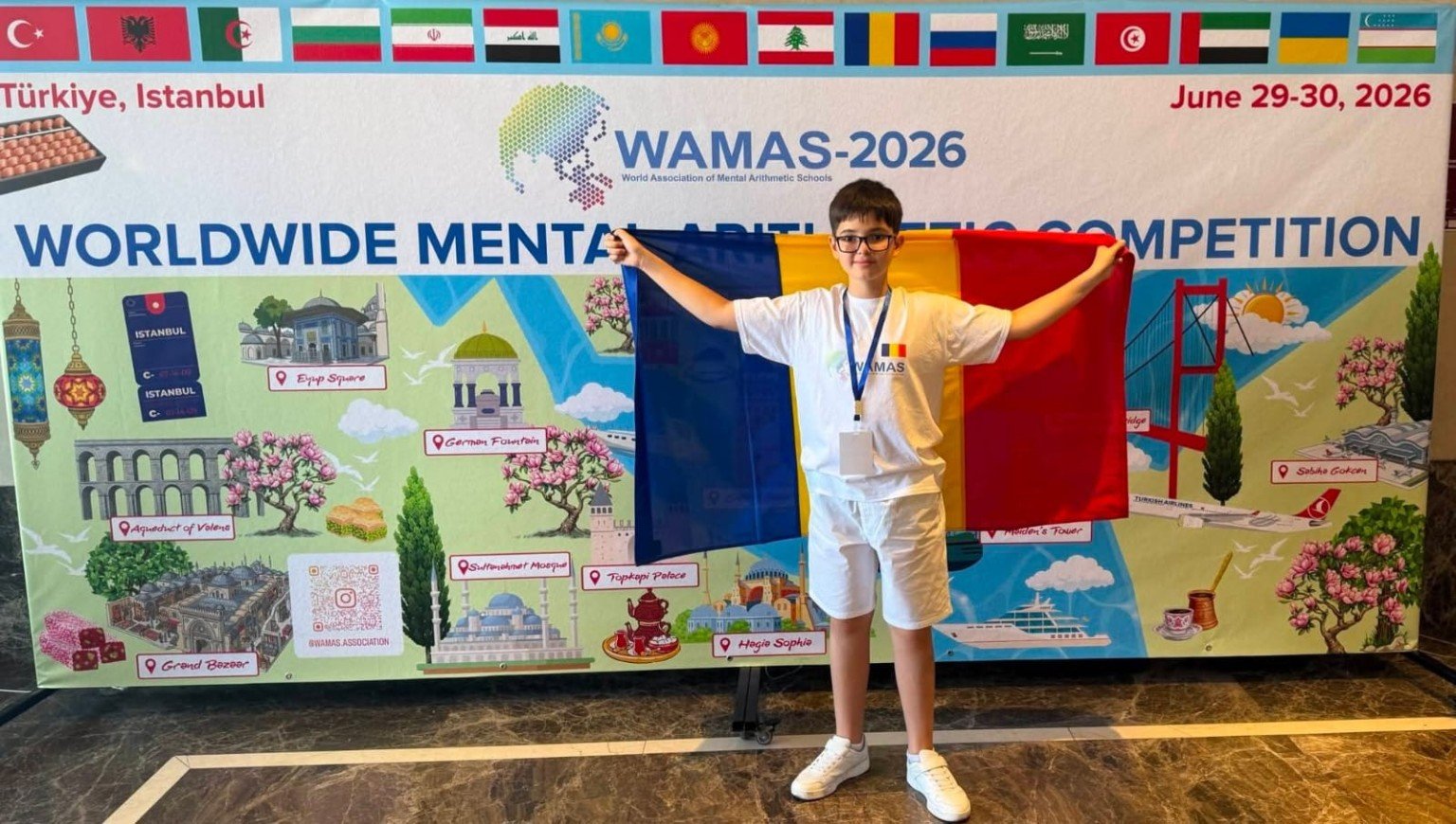Alex reprezentând România la WAMAS 2026